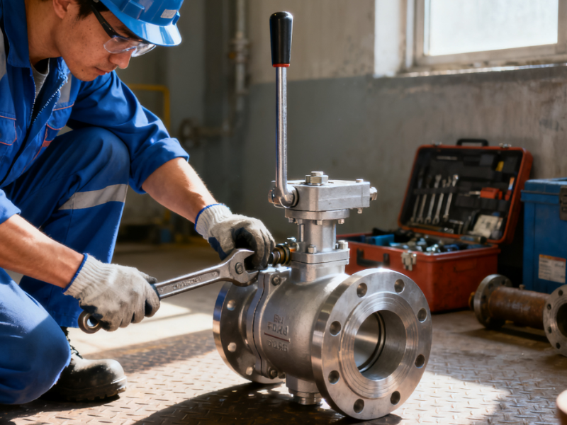 floating valve with ball