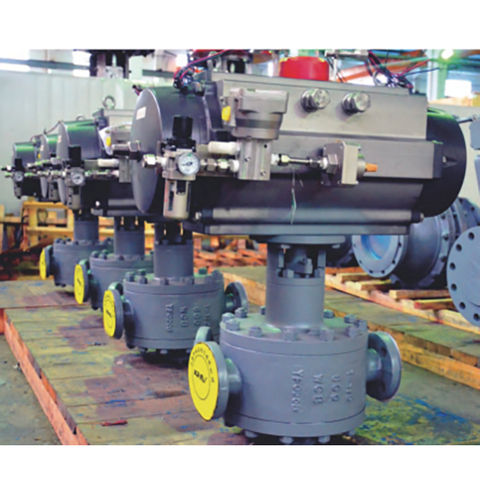 Coal powder three-way directional valve