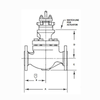 MK-GH globe control valve size diagram