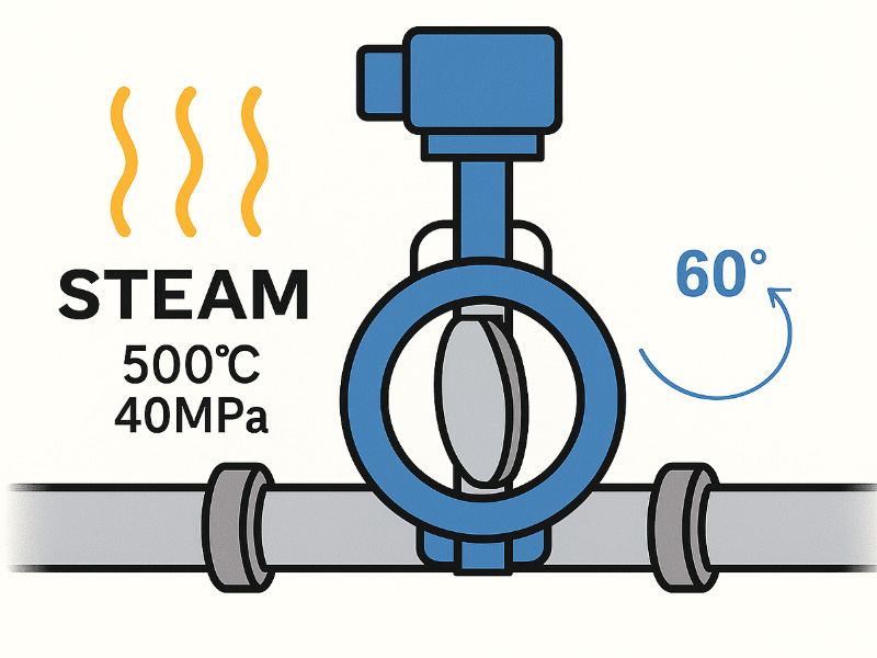 butterfly valve used in high-temperature